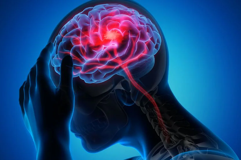 Illustration of the brain highlighting cognitive impact